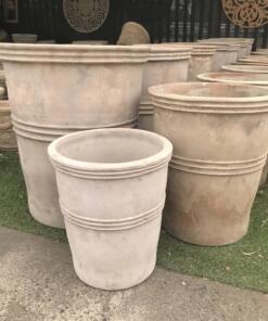 Antique Terracotta Crucible Garden Pot Plant
