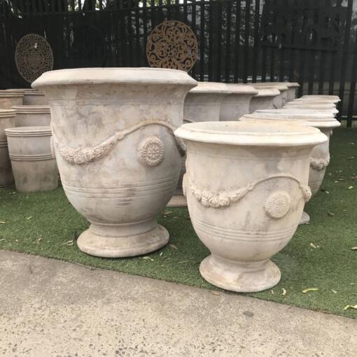 Antique Terracotta Plain Anduze Urn Garden Pot