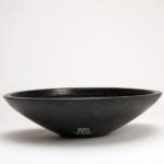 wok bowl planter pot black