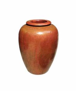 Premium Glaze Temple Jar Large Copper pot plant