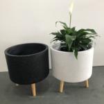 Cylinder Tripod Gallery plant pot