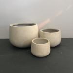 Short Bung Ivory plant pots