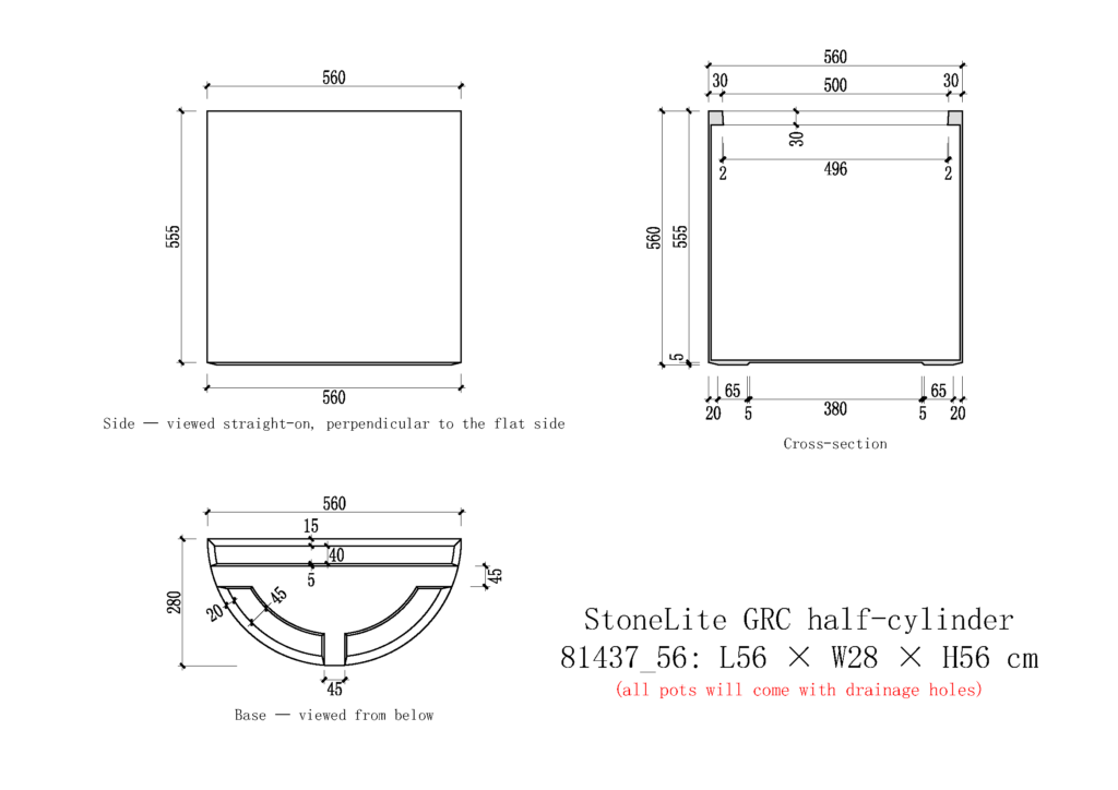 Half-cylinder diagram