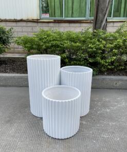 Fluted Textured Ribbed Garden Pots and Planters