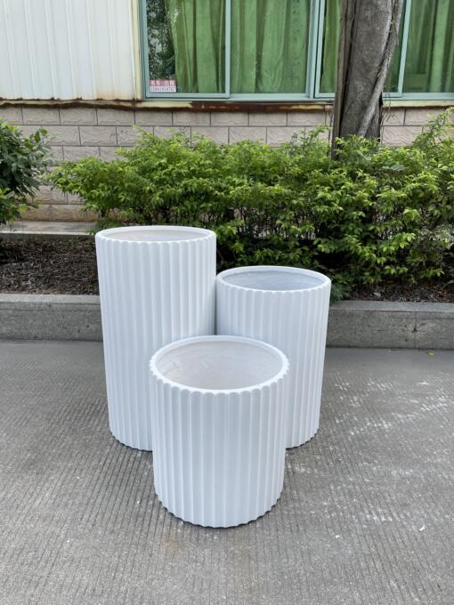 Fluted Textured Ribbed Garden Pots and Planters