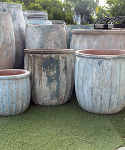 Ancient Fluted Planter Garden Pots