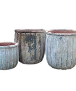 Ancient Fluted Planter Garden Pots