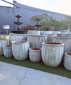 Ancient Fluted Planter Garden Pots