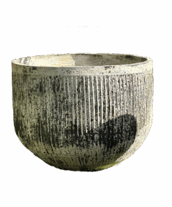 Thai Limestone Fluted Tub Similar to Balcony Gardens Chardonnay