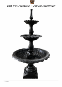 Wentworth Falls Pots Cast-Iron-Fountains-Manual-CUSTOMER-